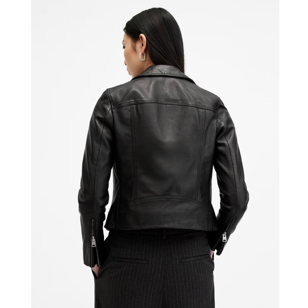 AllSaints Dalby Leather Biker Jacket - Picture 7 of 10